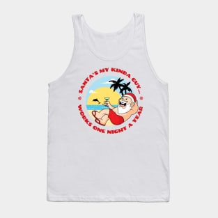 Lazy Santa - funny Santa Christmas gift (on light colors) Tank Top